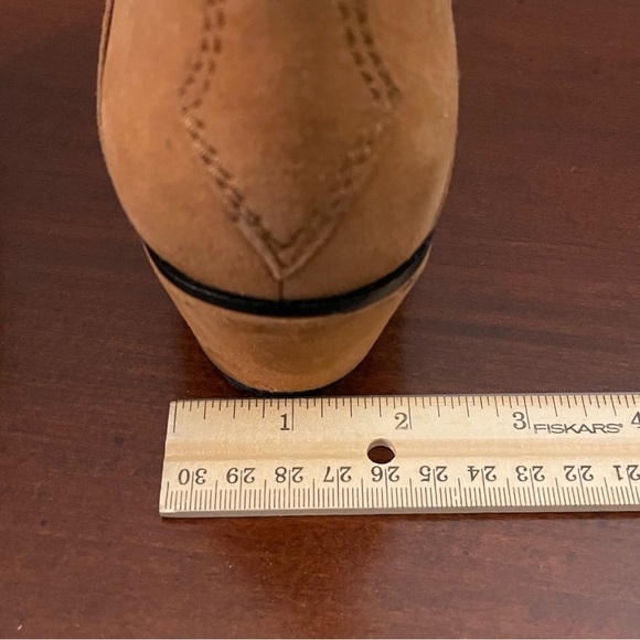 Aldo Suede Brown Boots Western Style Pointy Toes Size 8 - Picture 9 of 14